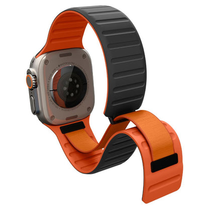 Λουράκι Spigen Athlex Air M για Apple Watch 49mm / 46mm / 45mm / 44mm Series, Μαύρο Πορτοκαλί AMP11534