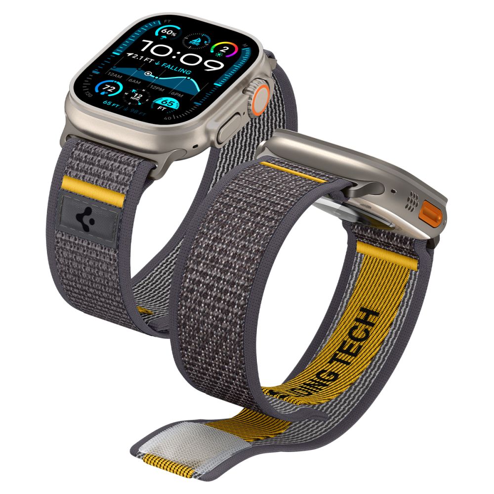 Spigen Athlex Air Strap for Apple Watch 49mm / 46mm / 45mm / 44mm Series, Gray AMP09034