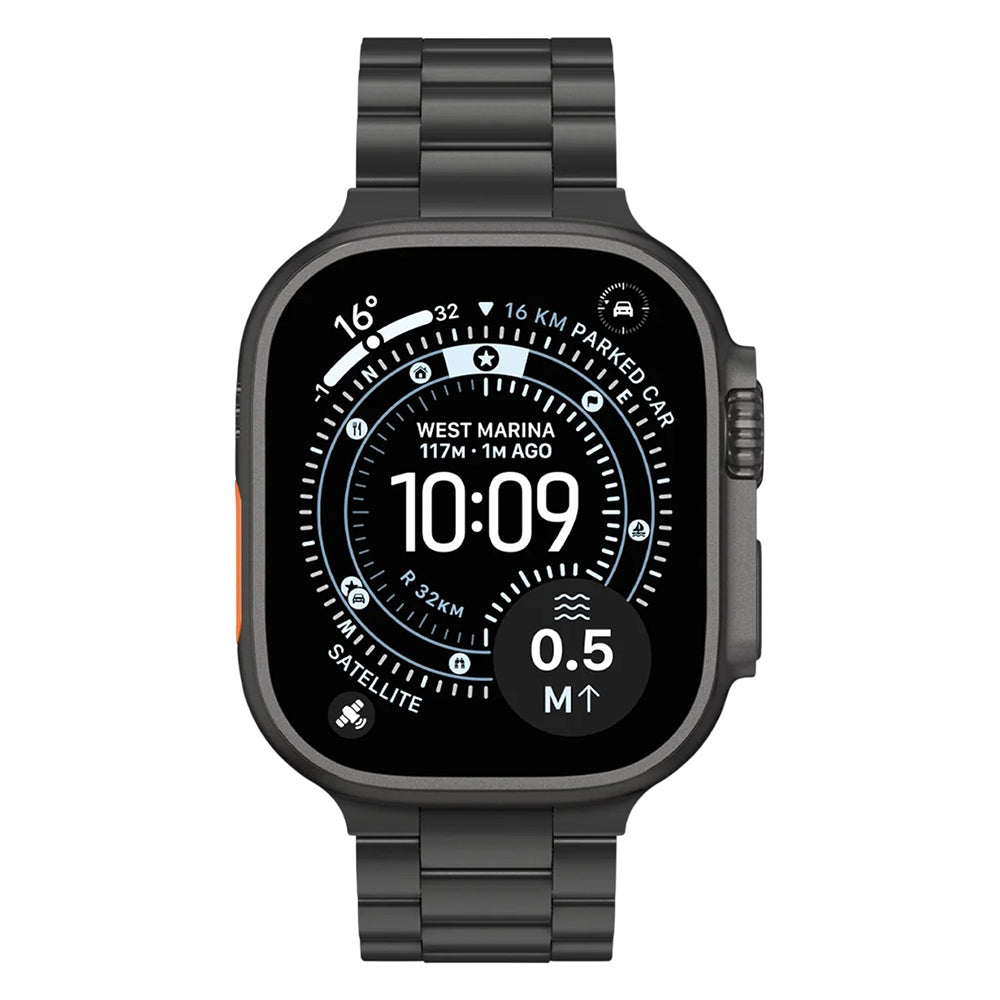 Spigen Modern Fit Titanium Band for Apple Watch 49mm / 46mm / 45mm / 44mm Series, Black AMP11577
