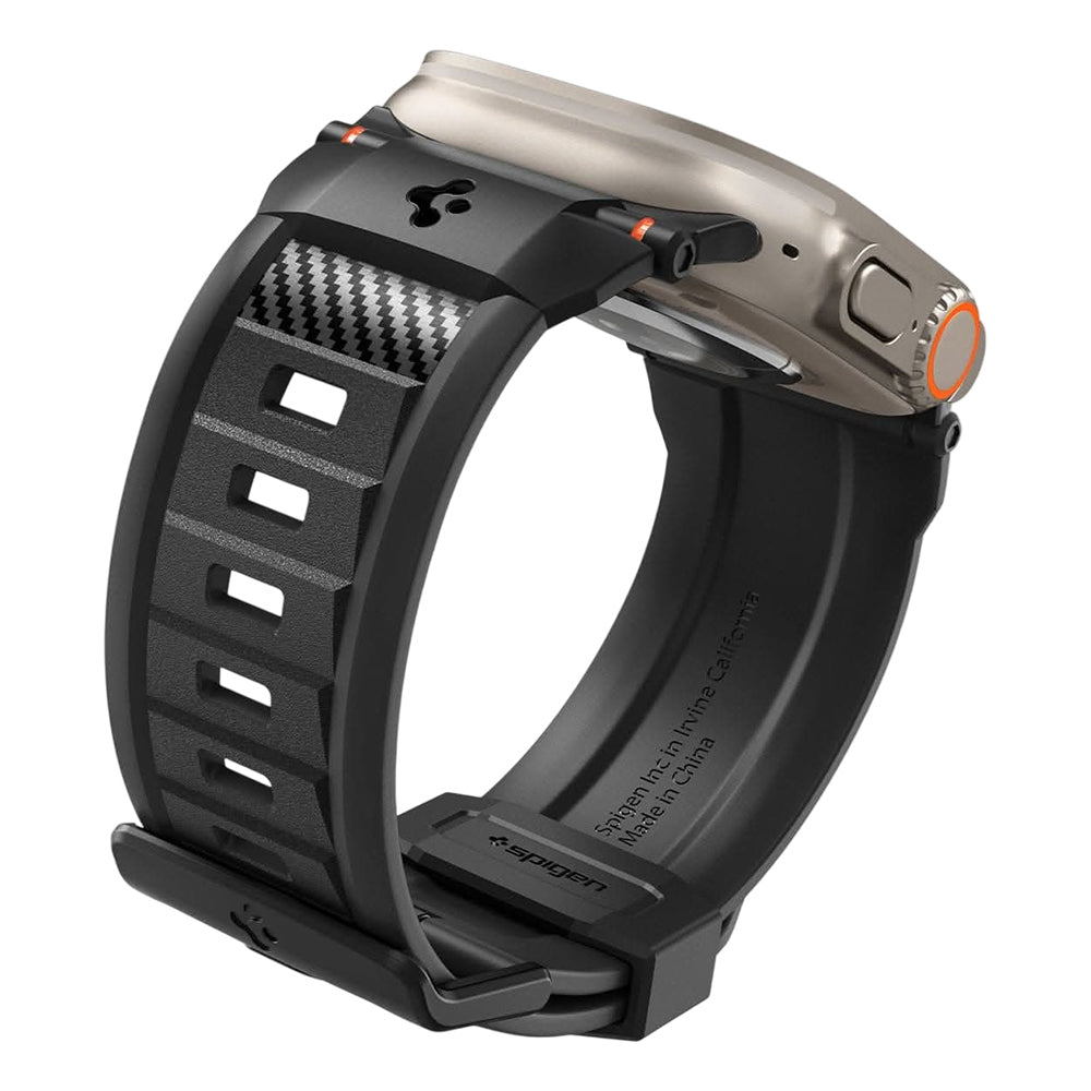 Λουράκι Spigen Rugged για Apple Watch 49mm / 46mm / 45mm / 44mm Series, Μαύρο AMP07105