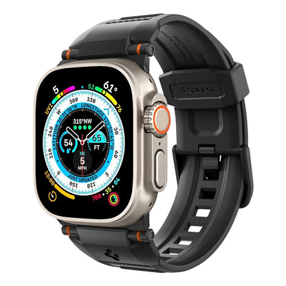 Λουράκι Spigen Rugged για Apple Watch 49mm / 46mm / 45mm / 44mm Series, Μαύρο AMP07105