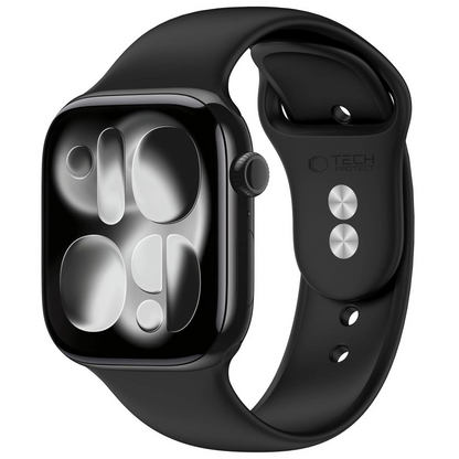 Λουράκι Tech-Protect Silicone για Apple Watch 49mm / 46mm / 45mm / 44mm Series, Μαύρο