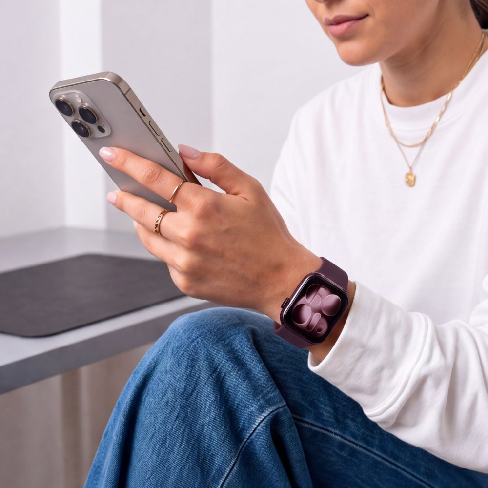 Λουράκι Tech-Protect Silicone για Apple Watch 49mm / 46mm / 45mm / 44mm Series, Βυσσινί