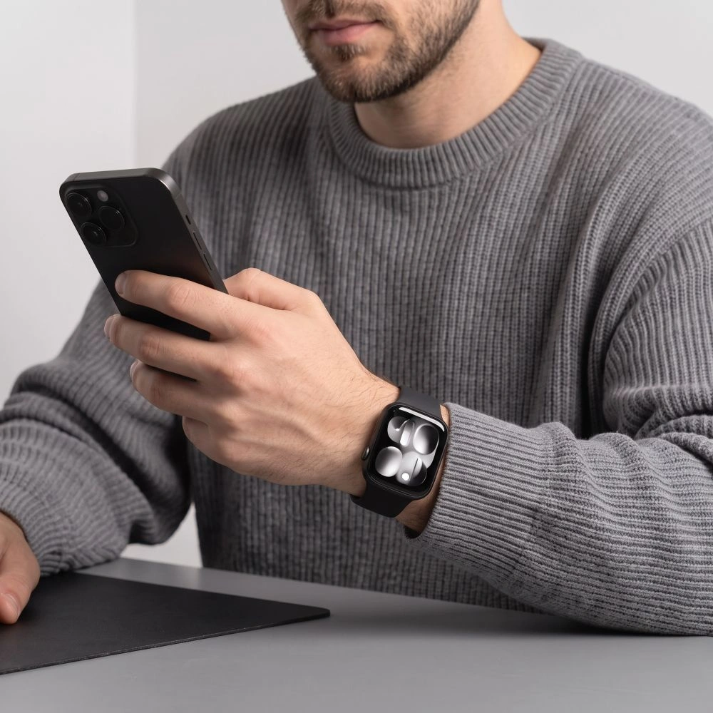 Λουράκι Tech-Protect Silicone για Apple Watch 49mm / 46mm / 45mm / 44mm Series, Μαύρο