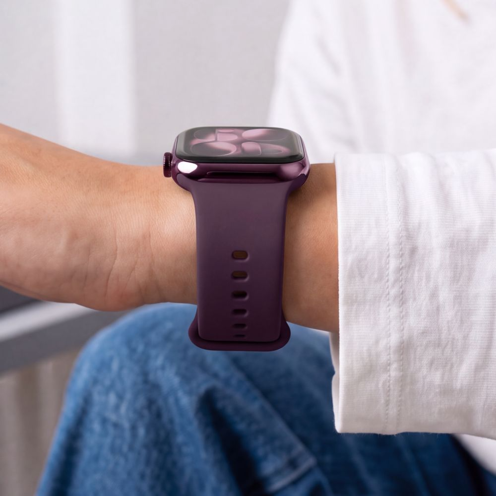 Λουράκι Tech-Protect Σιλικόνης για Apple Watch 42mm / 41mm / 40mm Series, Βυσσινί