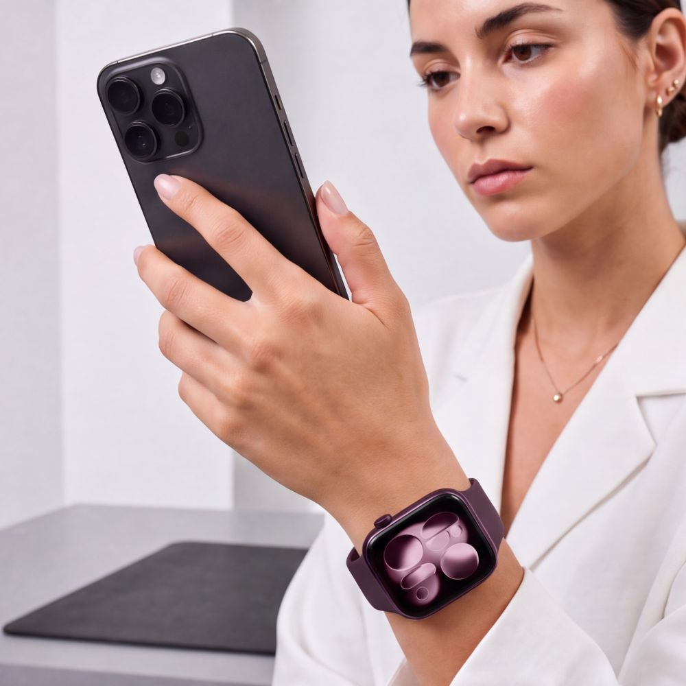 Λουράκι Tech-Protect Silicone για Apple Watch 49mm / 46mm / 45mm / 44mm Series, Βυσσινί