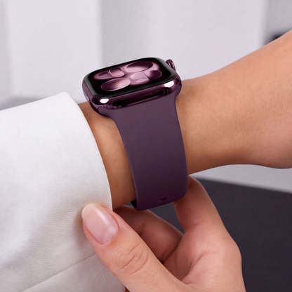 Λουράκι Tech-Protect Σιλικόνης για Apple Watch 42mm / 41mm / 40mm Series, Βυσσινί