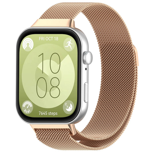 Λουράκι Techsuit W009 για Huawei Watch Fit 5 Pro / Fit 5 / Fit 4 Pro / Fit 4 / Fit 3, Ροζ Χρυσό
