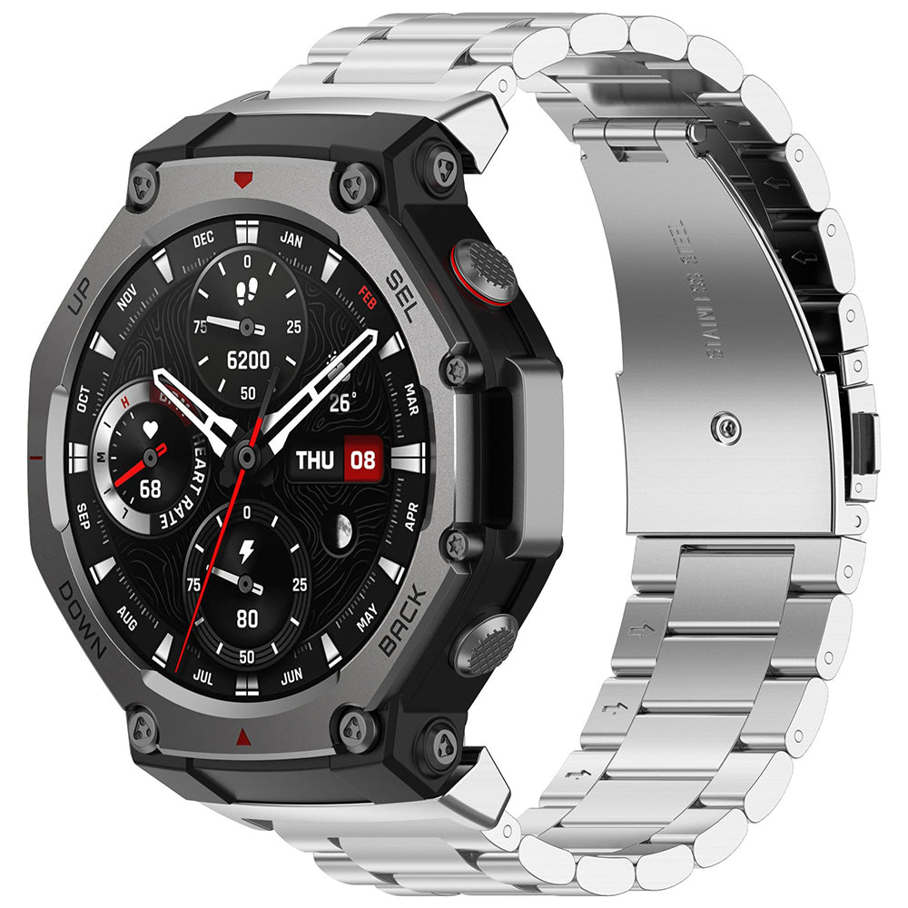 Λουράκι Techsuit W010 για Amazfit T-Rex 3, Ασημί