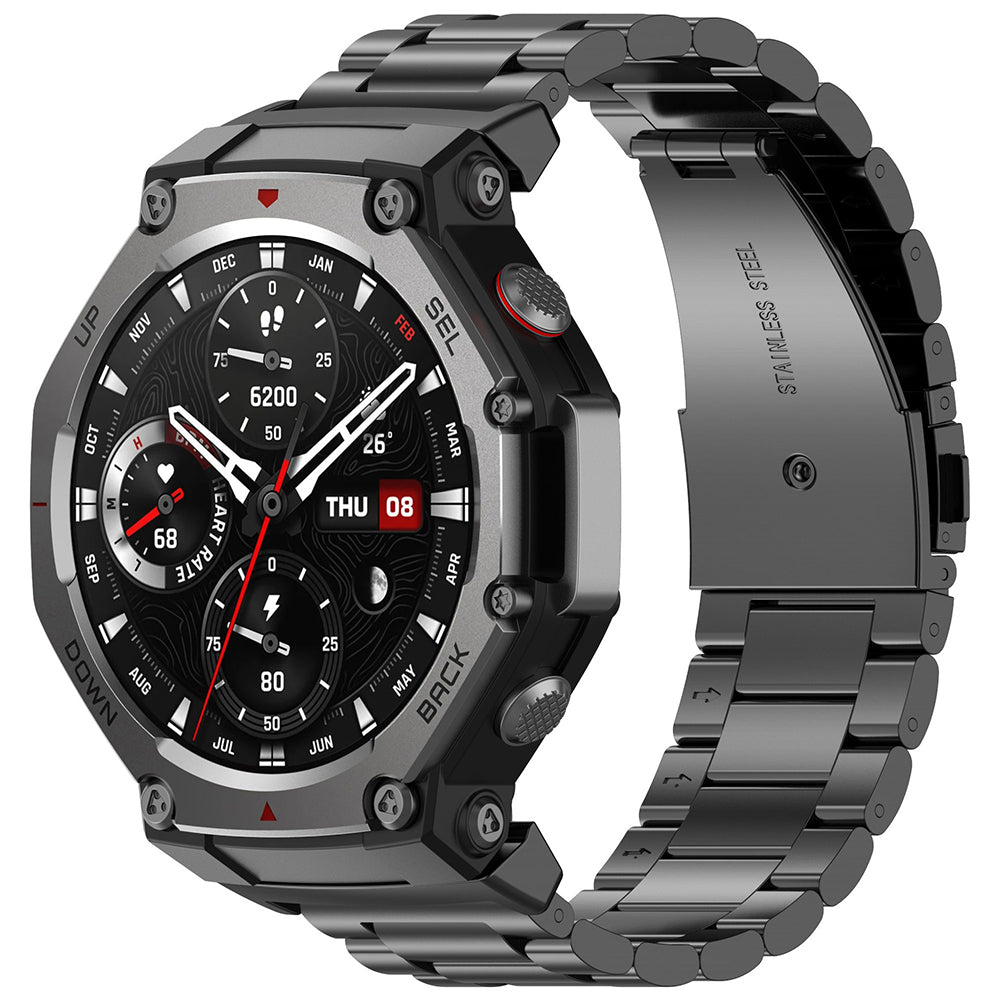 Λουράκι Techsuit W010 για Amazfit T-Rex 3, Μαύρο