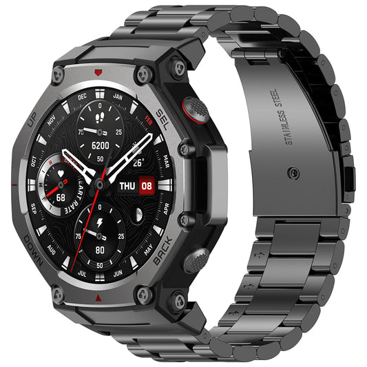 Λουράκι Techsuit W010 για Amazfit T-Rex 3, Μαύρο