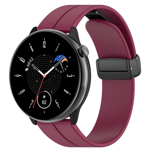 Techsuit W011 Strap for Huawei Watch / Garmin Watch Series, 18mm, Burgundy