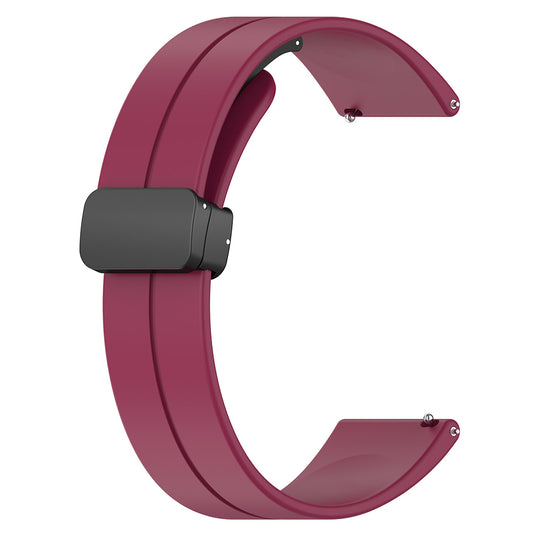 Techsuit W011 Strap for Huawei Watch / Garmin Watch Series, 18mm, Burgundy