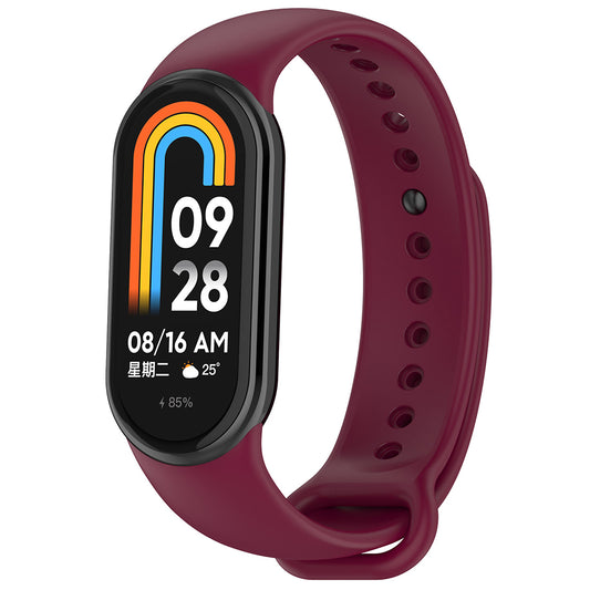 Λουράκι Techsuit W014 για Xiaomi Smart Band 10 / 9 / 8, Βυσσινί