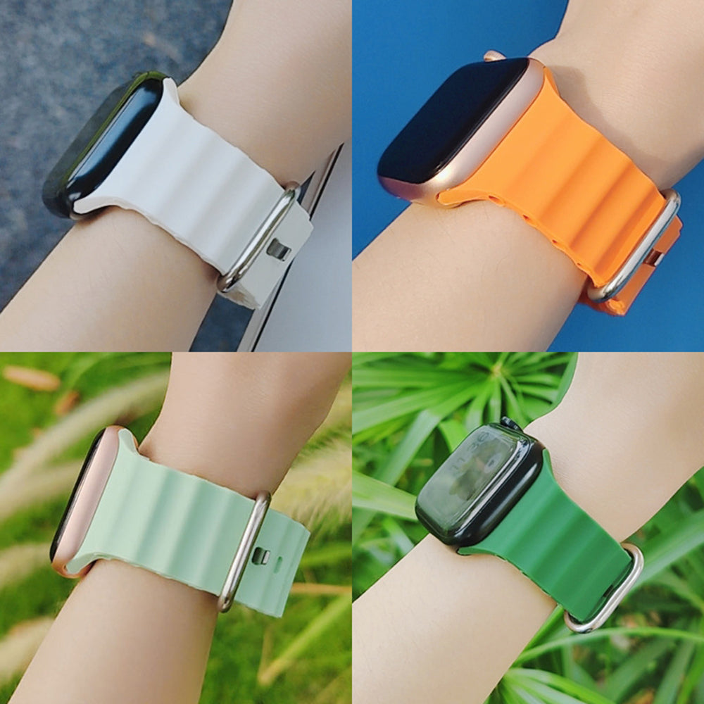 Techsuit W038 Strap for Apple Watch 42mm / 41mm / 40mm / 38mm Series, Yellow