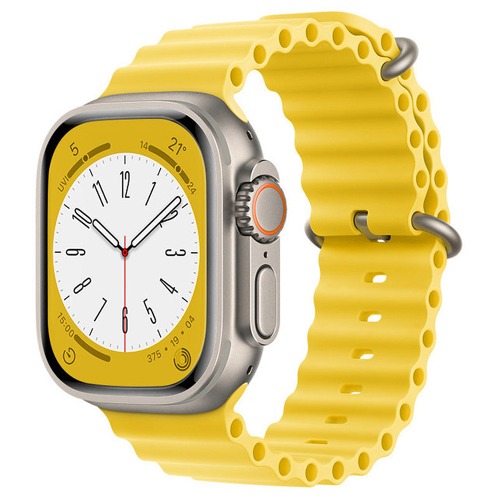 Techsuit W038 Strap for Apple Watch 49mm / 46mm / 45mm / 44mm / 42mm Series, Yellow