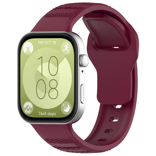 Λουράκι Techsuit W050 για Huawei Watch Fit 5 Pro / Fit 5 / Fit 4 Pro / Fit 4 / Fit 3, Βυσσινί