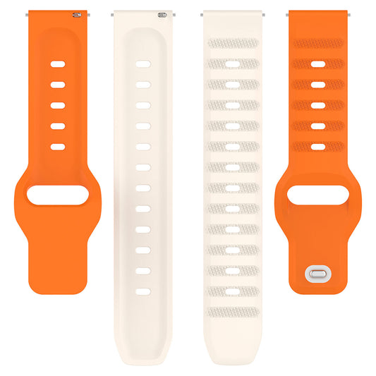 Λουράκι Techsuit W050 για Huawei Watch / Xiaomi Watch Series, 22mm, Πορτοκαλί Μπεζ