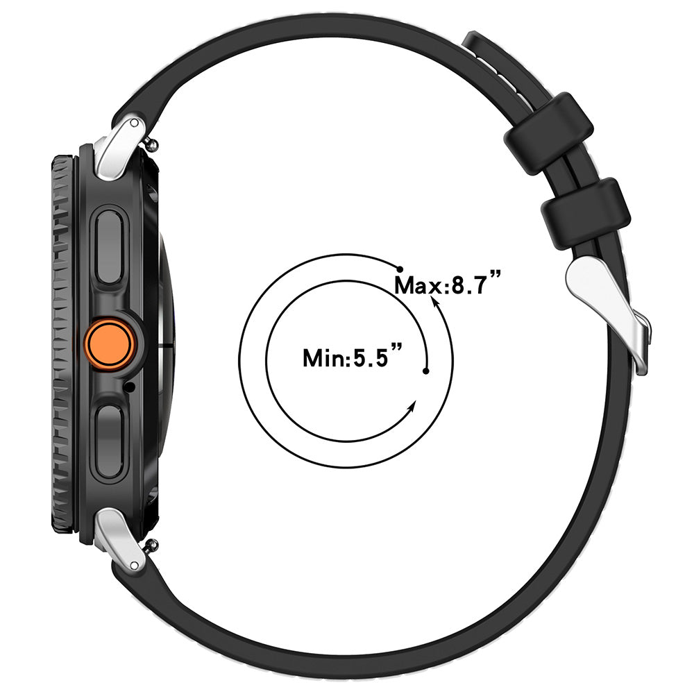 Techsuit W051 Strap for Samsung Galaxy Watch9 / Watch8 / Watch8 Classic Series, Gray