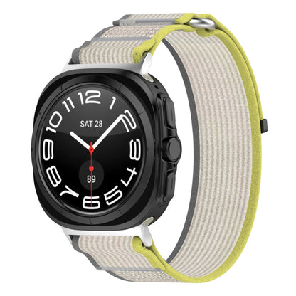 Λουράκι Techsuit W054 για Samsung Galaxy Watch Ultra Series, Κίτρινο Γκρι