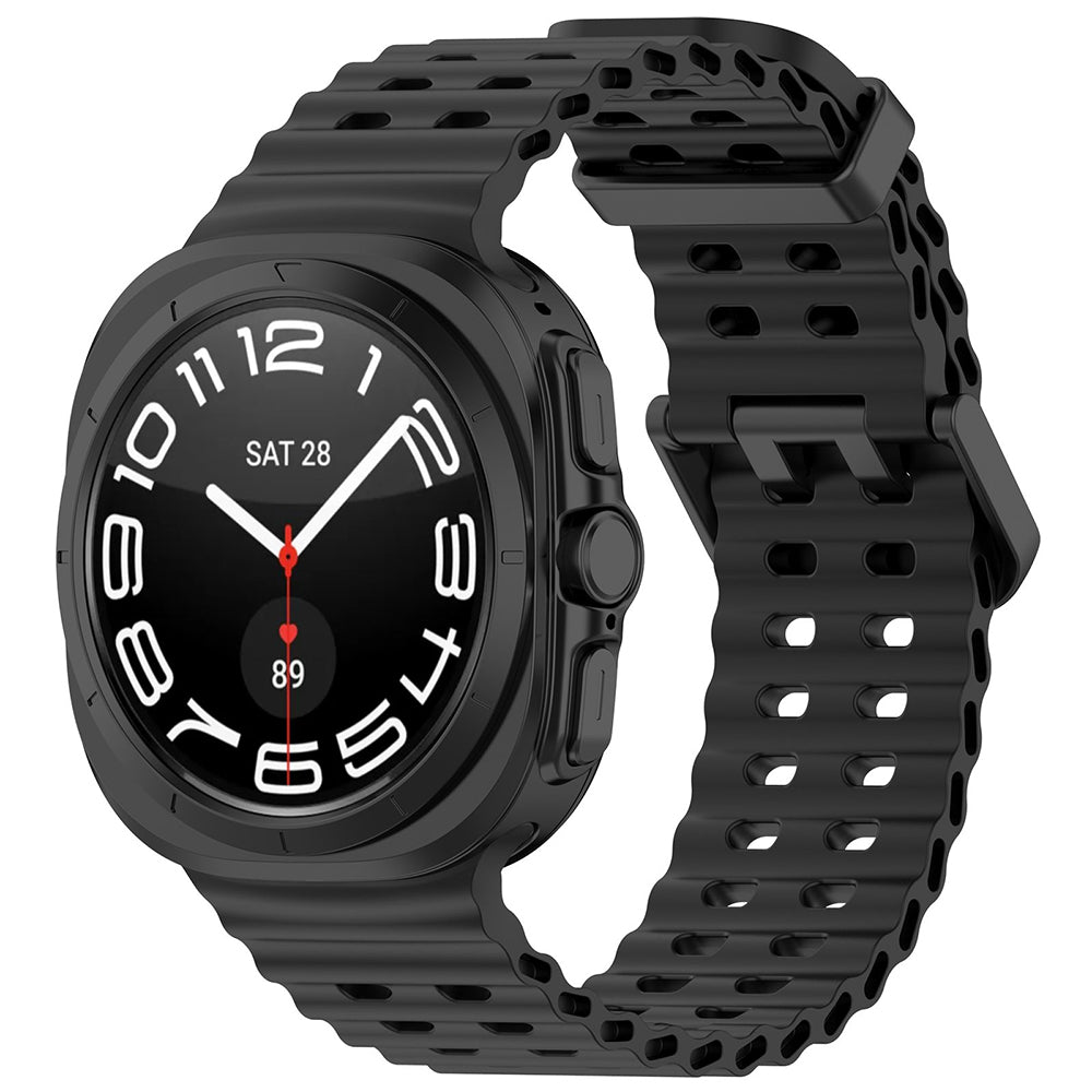 Λουράκι Techsuit W062 για Samsung Galaxy Watch Ultra Series, Μαύρο