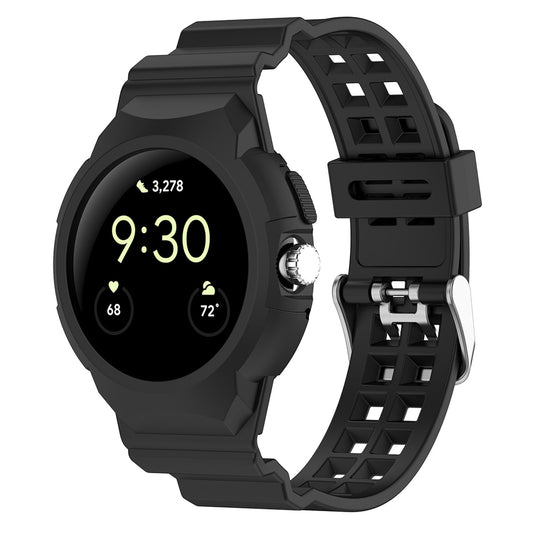 Techsuit W065 Strap for Google Pixel Watch 4 41mm / Watch 3 41mm / Watch 2 / Watch, Black