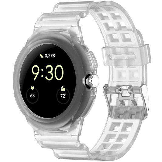 Techsuit W065 Strap for Google Pixel Watch 4 41mm / Watch 3 41mm / Watch 2 / Watch, Transparent