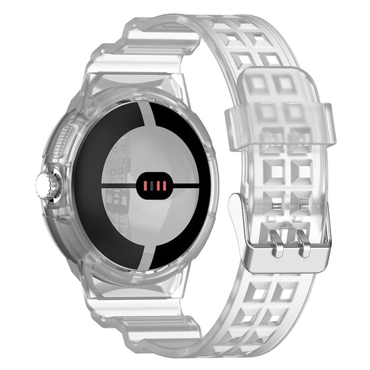 Techsuit W065 Strap for Google Pixel Watch 4 41mm / Watch 3 41mm / Watch 2 / Watch, Transparent