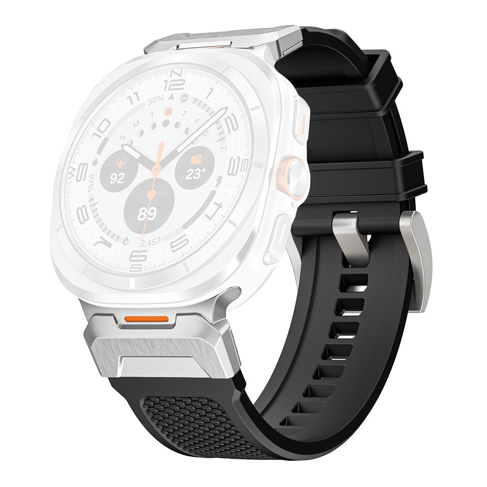 Techsuit W068 Strap for Samsung Galaxy Watch Ultra Series, Black Silver