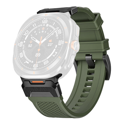 Techsuit W068 Strap for Samsung Galaxy Watch Ultra Series, Black Green