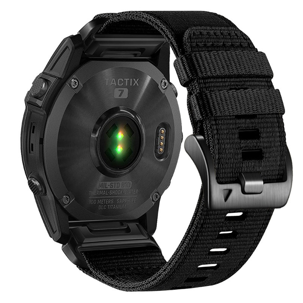 Techsuit W070 Strap for Garmin Instinct / Approach / Fenix Watch Series, 20mm, Black