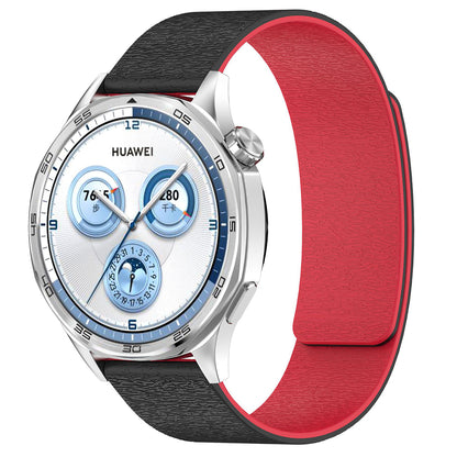 Techsuit W074 Strap for Huawei Watch / Garmin Watch Series, 18mm, Black Red