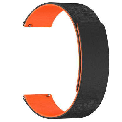 Techsuit W074 Strap for Samsung Galaxy Watch Series, 20mm, Black Orange