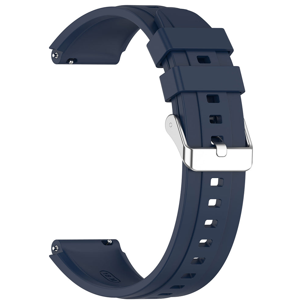 Techsuit W075 Strap for Huawei Watch / Garmin Watch Series, 18mm, Navy Blue