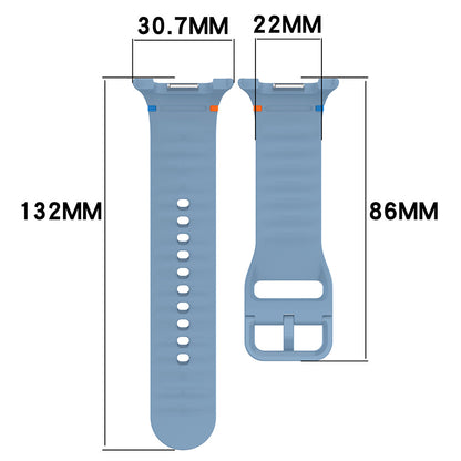 Techsuit W079 Strap for Samsung Galaxy Watch9 / Watch8 / Watch8 Classic Series, Orange