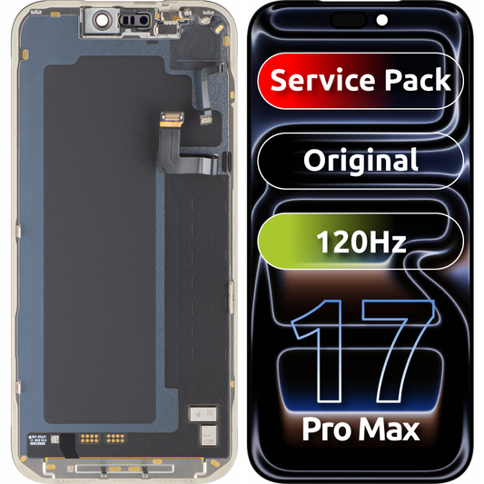 Οθόνη με Αφή Apple iPhone 17 Pro Max, με Πλαίσιο, Μαύρο, Service Pack 661-56050