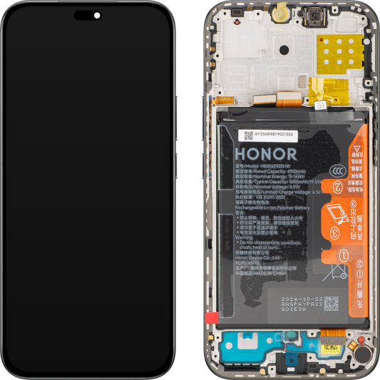 Οθόνη με Αφή Honor X8c, με Πλαίσιο και Μπαταρία, Μαύρο (Midnight Black), Service Pack 0235AMXP