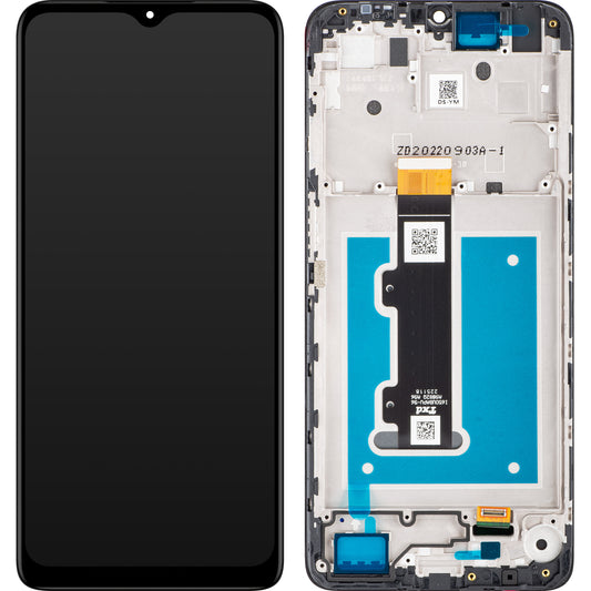 Οθόνη με οθόνη αφής Motorola Moto E22i / E22, με πλαίσιο, μαύρο, Service Pack 5D68C21594