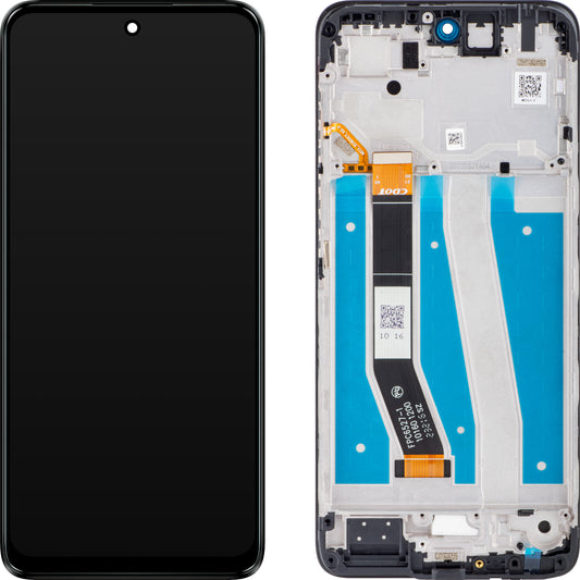 Motorola Moto G14 Touchscreen Display with Frame, Gray (Steel Gray), Service Pack 5D68C23075