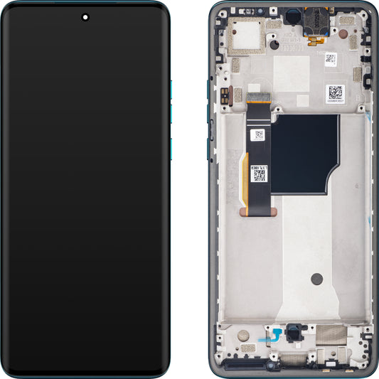 Motorola Edge 40 Neo Touchscreen Display, with Frame, Version L3, Blue (Caneel Bay), Service Pack 5D68C23160