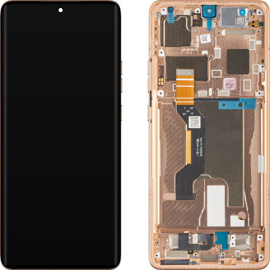 Motorola Edge 50 Ultra Display with Touchscreen, Frame, Orange (Peach Fuzz), Service Pack 5D68C24470