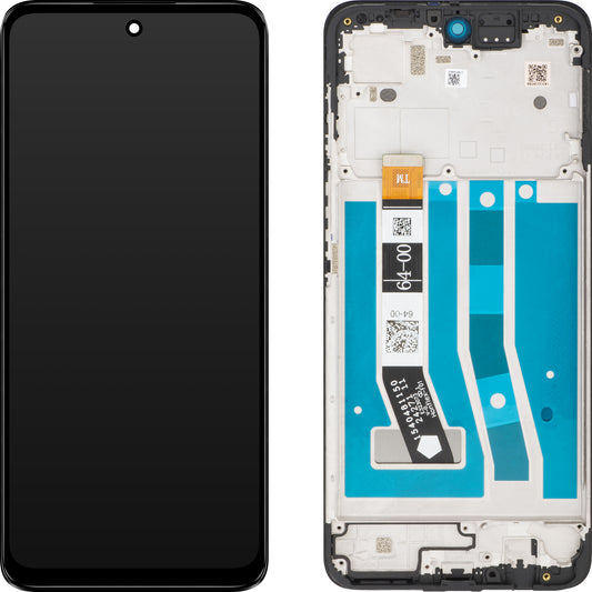 Οθόνη με οθόνη αφής Motorola Moto G55, με πλαίσιο, μαύρο, Service Pack 5D68C28432