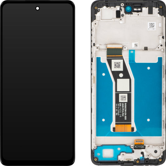 Motorola Moto G04s Touchscreen Display, with Frame, Black, Service Pack 5D68C24245