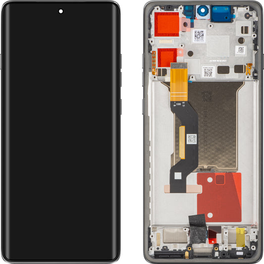 Οθόνη με οθόνη αφής Motorola Edge 60 Pro, με πλαίσιο, Γκρι (Pantone Shadow), Service Pack 5D68C30253