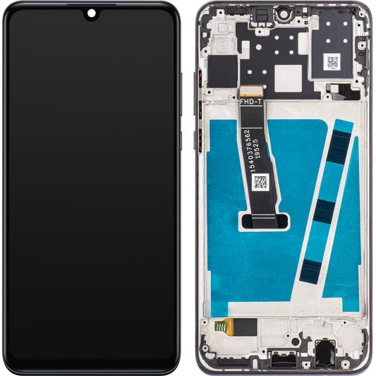 MP Touchscreen Display compatible with Huawei nova 4e / P30 lite, with Frame, Front Camera Version 24, Black