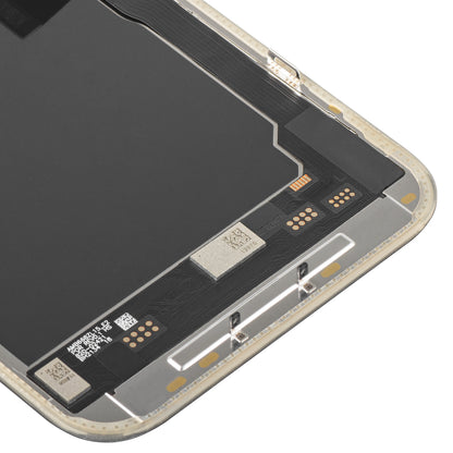 Οθόνη αφής MP συμβατή με Apple iPhone 15 Pro Max, με Πλαίσιο, Έκδοση Soft OLED FHD 120Hz IC Movable, Μαύρη