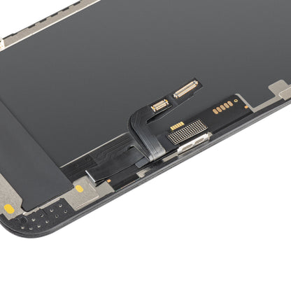 Οθόνη με Touchscreen MP συμβατή με Apple iPhone 12 / 12 Pro, με Πλαίσιο, Έκδοση OLED FHD IC Movable, Μαύρο