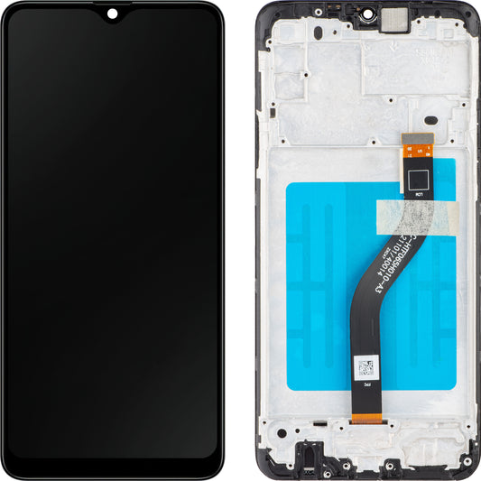 Οθόνη με Αφής MP συμβατή με Samsung Galaxy A20s A207, με Πλαίσιο, Μαύρο