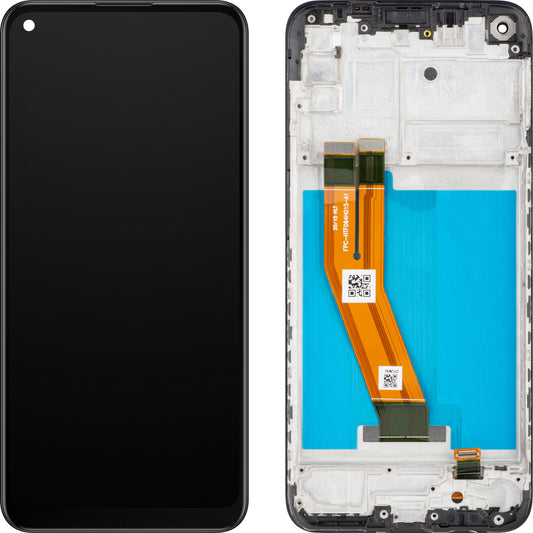 Οθόνη με Αφής MP συμβατή με Samsung Galaxy A11 A115 / M11 M115, με Πλαίσιο, Μαύρη
