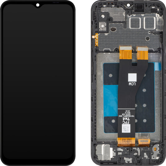 MP Touchscreen Display compatible with Samsung Galaxy A14 5G A146, with Frame, European Version, Black